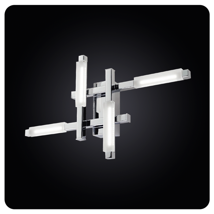 Faladesa N A I R E 40501 Chrome LED Wall Sconce Bright Modern