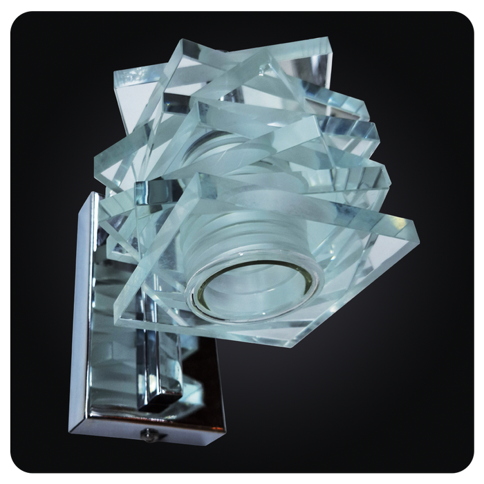 Chromed Crystal Elegance Sconce