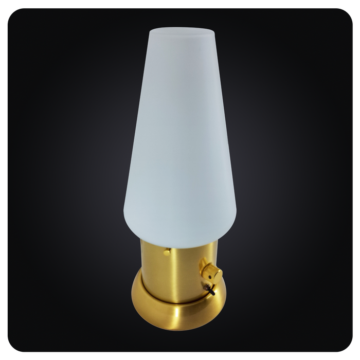 Aureate Chrome Crystal Table Lamp