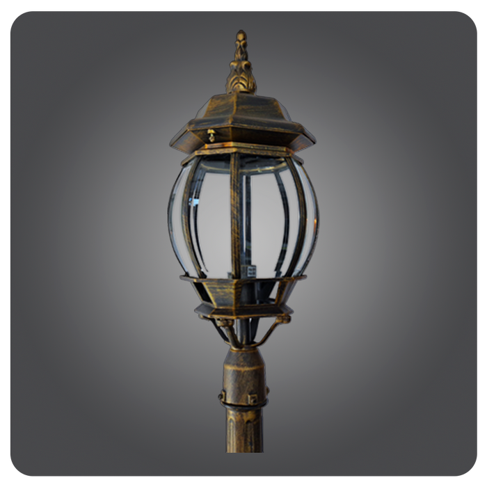 Antique Gilded Glass Beacon