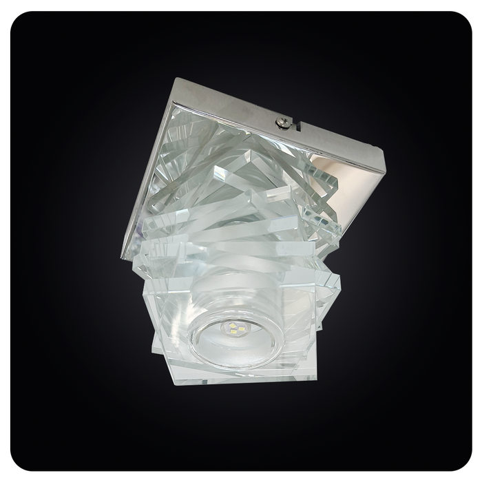 Contemporary Stacked Crystal Cube Wall Light 40-MT1452/1C