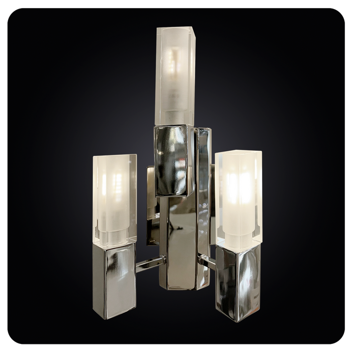 Elegant Chrome LED Wall Light Fixture 40-MT2862-3W