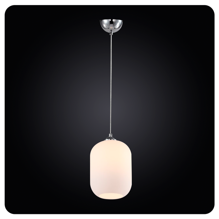 Contemporary Frosted Glass Pendant Light 40-MT2880-1P