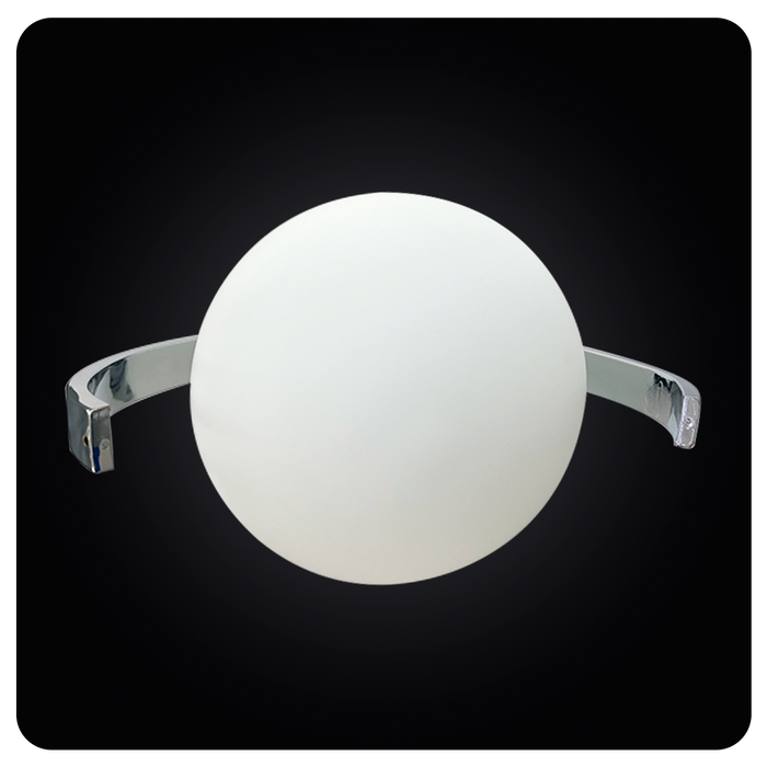 Modern Chrome Globe Wall Sconce Soft Lighting 40-MT3115-1W