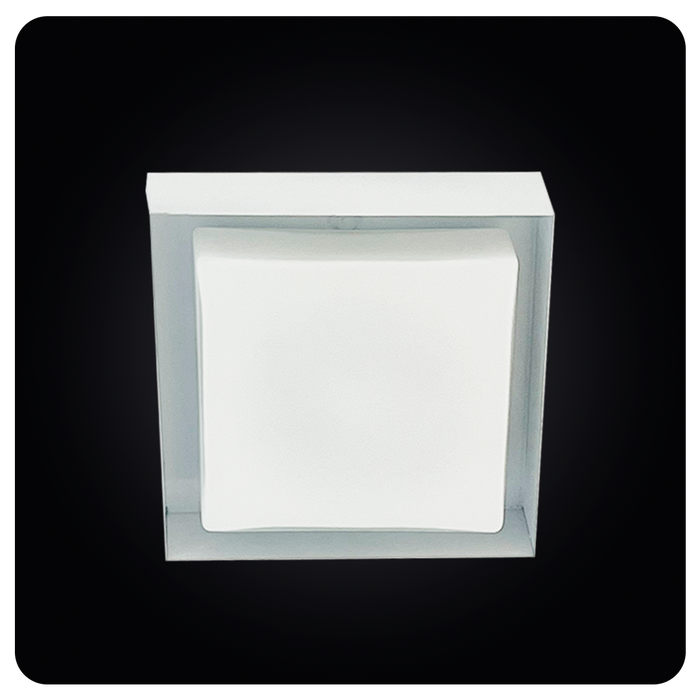 Luxurious Crystal Square LED Ceiling Light Modern 40-MT3123-1C