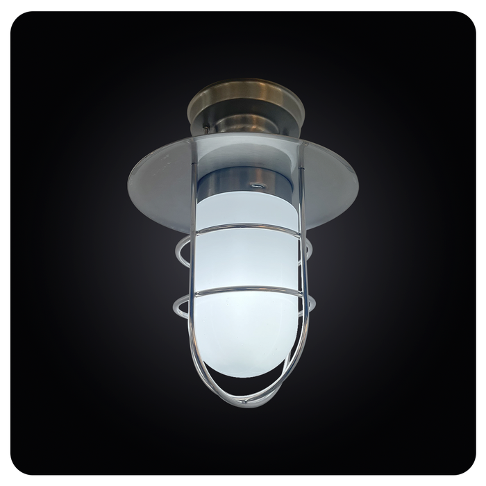 Industrial Metallic Cage Ceiling Light E27 LED Durable 49-ST041SB