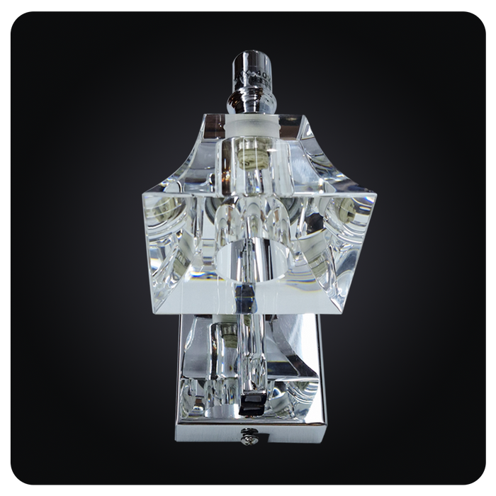 Chromed Crystal Reflections Sconce