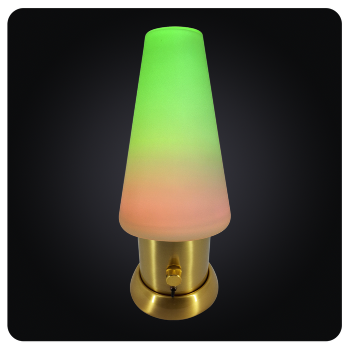 Aureate Chrome Crystal Table Lamp