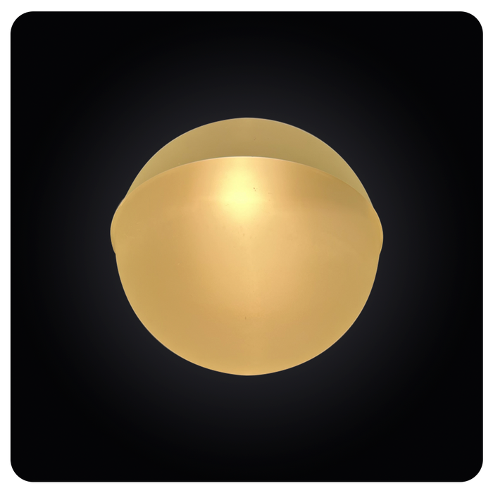 Golden Frosted Glass LED Ceiling Light Fixture 63-1206-25CR