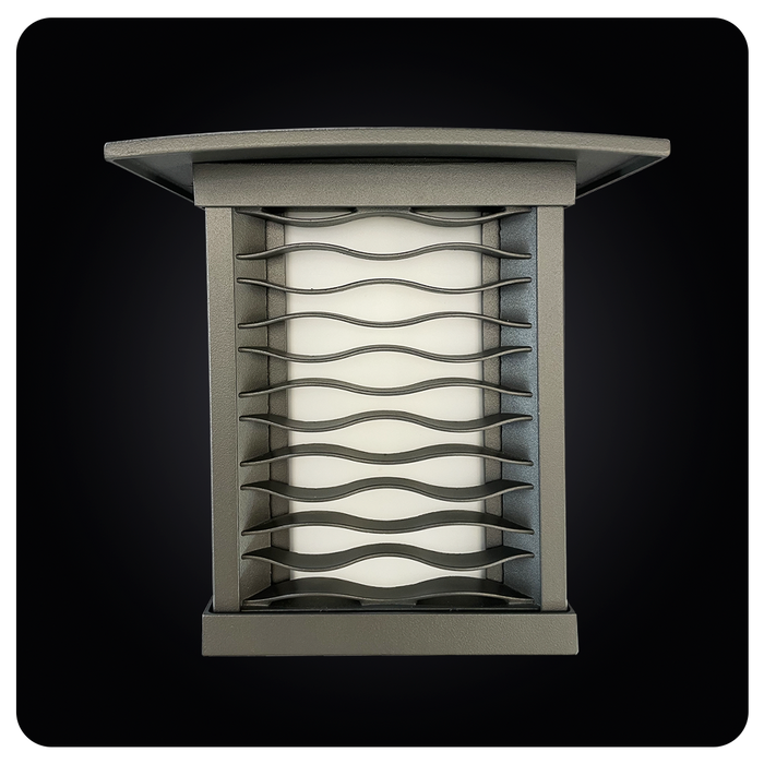 Wave Pattern LED Wall Sconce Rustic Finish 63-40331