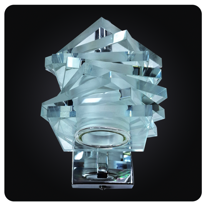 Chromed Crystal Elegance Sconce