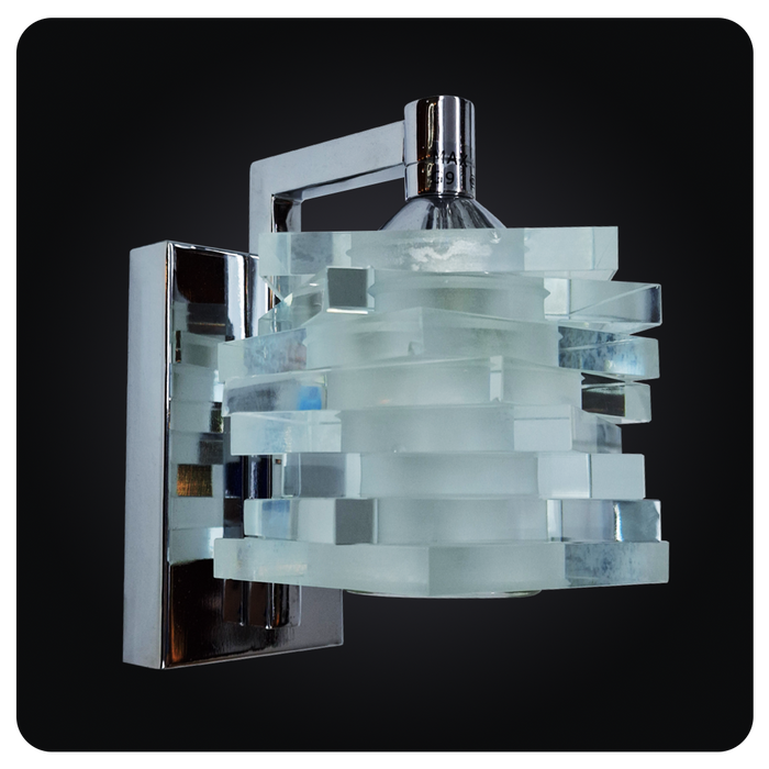 Chromed Crystal Elegance Sconce